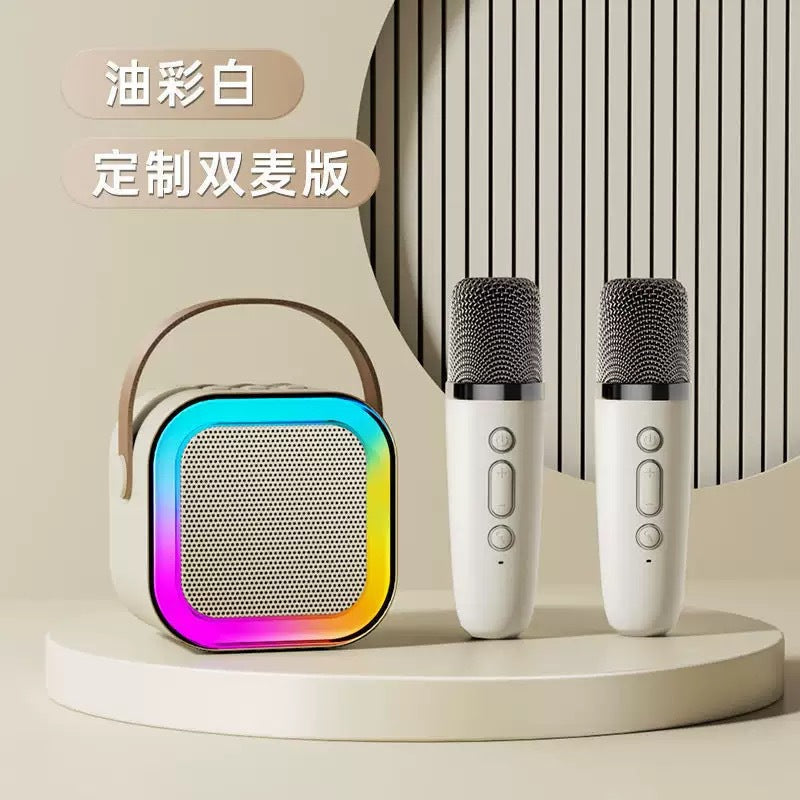 K12 PRO Bluetooth speaker wireless outdoor portable stereo colorful microphone integrated ktv microphone WeSing