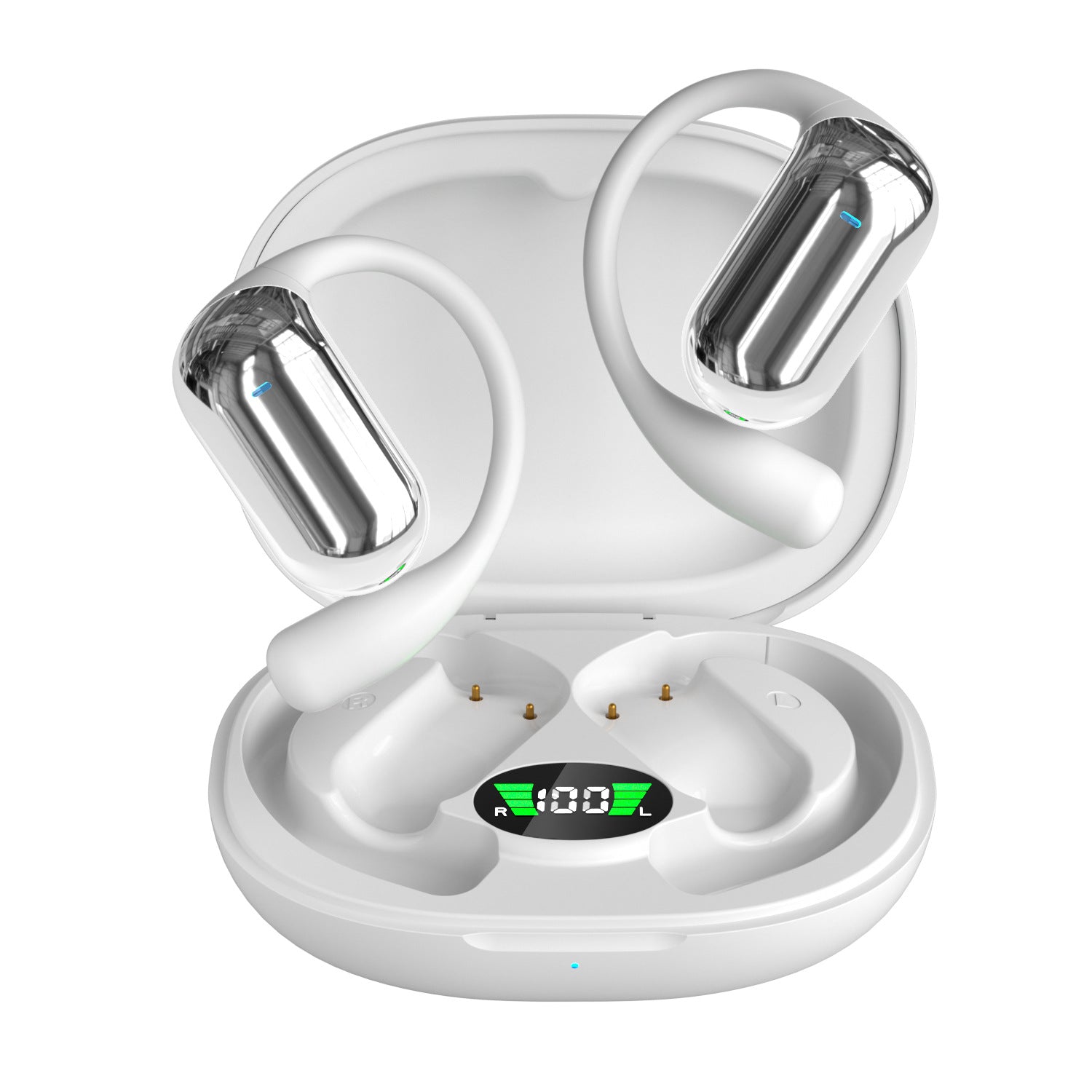Cross-border wireless headset open Non in-ear ultra-long life battery noise-reduction Bluetooth headset universal ear-mounted Sports Headset