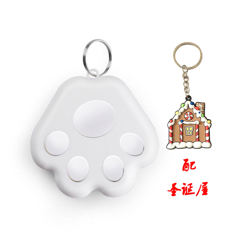 Smart dog's paw portable Bluetooth 5.0 pet mobile phone key wallet searching alarm anti-lost tracker locator