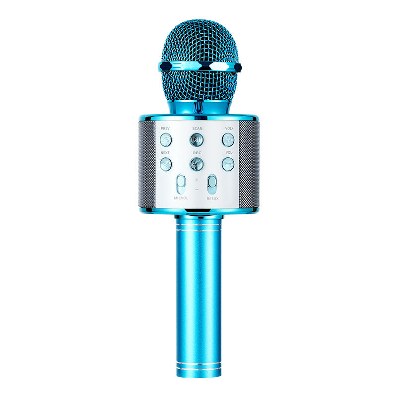 ws858 mobile phone kge Bao family ktv wireless Bluetooth condenser microphone children kge microphone audio integrated
