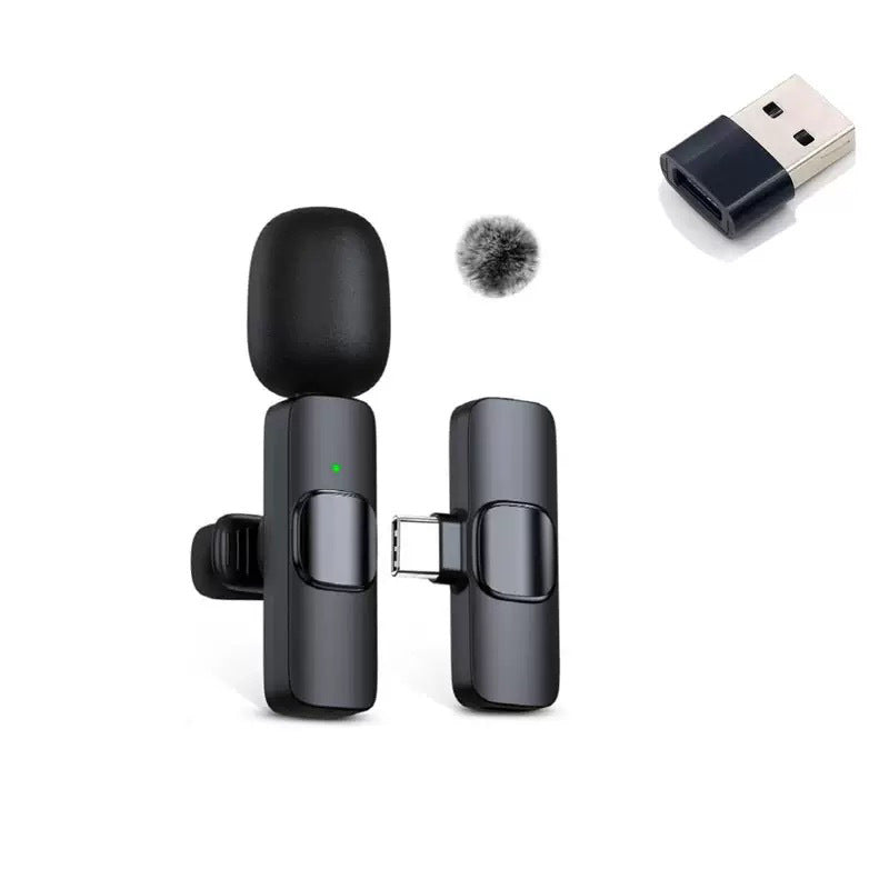 K1K9pro wireless lavalier microphone outdoor mobile live streaming microphone mini noise reduction collar clip microphone