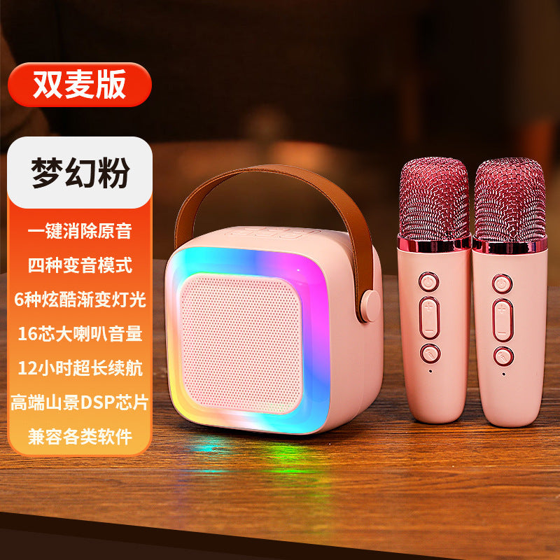 K12 PRO Bluetooth speaker wireless outdoor portable stereo colorful microphone integrated ktv microphone WeSing
