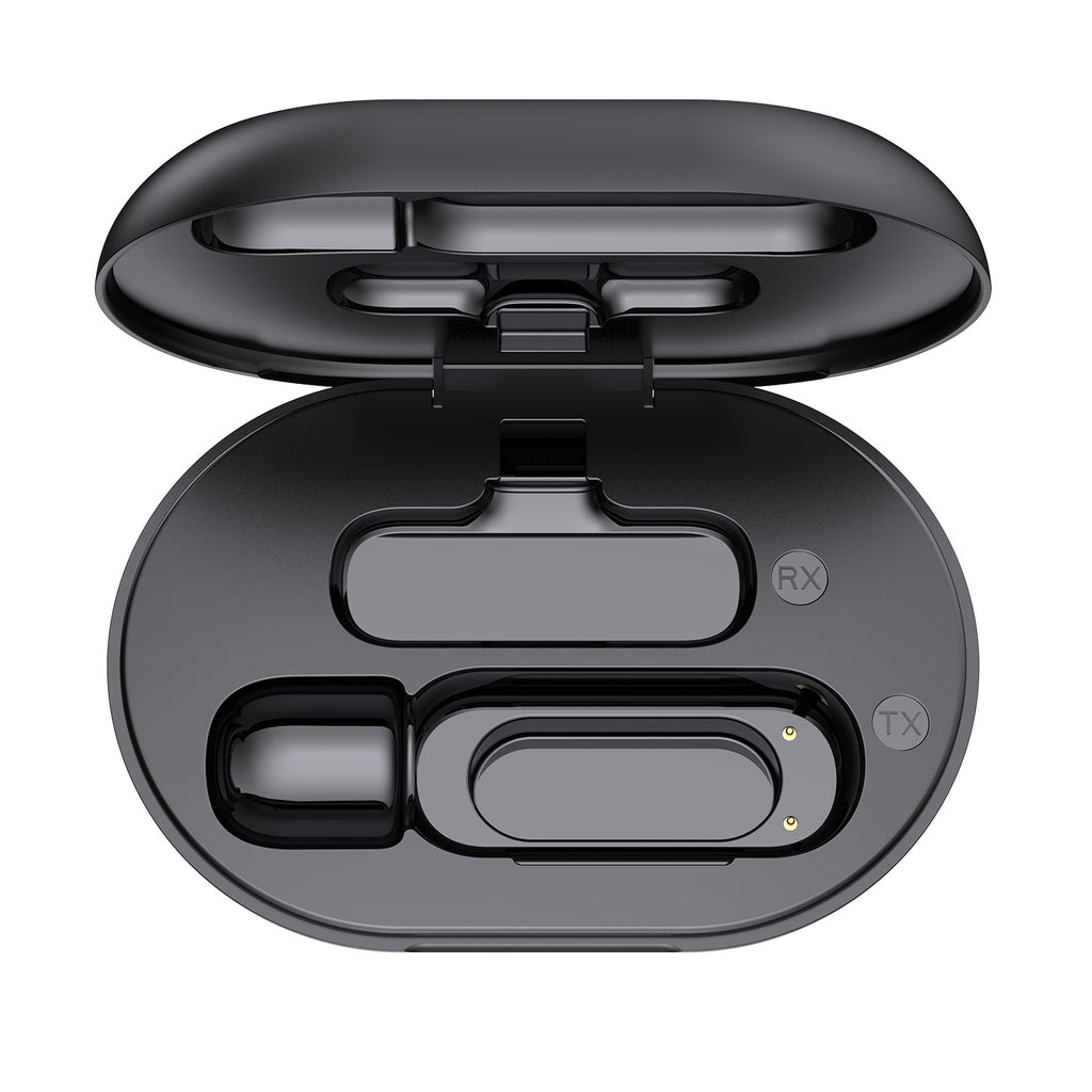 K61 wireless lavalier microphone with charging compartment long-distance clear Radio One to One wireless mini microphone
