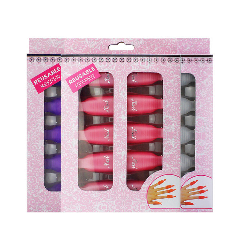 Nail beauty tools products nail beauty Polish removing clip Free Tin Foil nail remover clip environmental protection nail remover clip 10 pieces 1 box