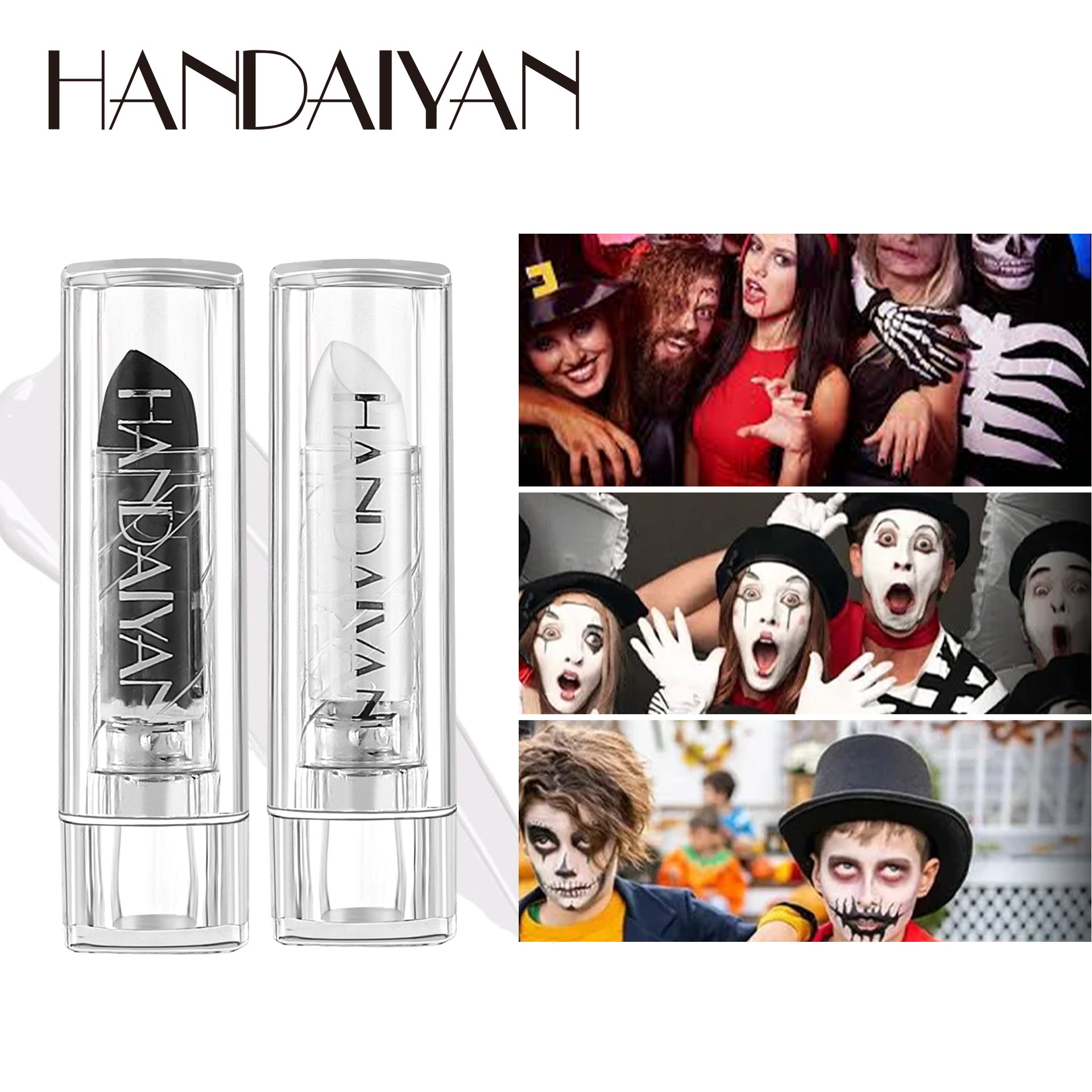 Cross-border Halloween lipstick kit 8 pieces handaiyan personalized DIY long lasting waterproof matte lipstick kit
