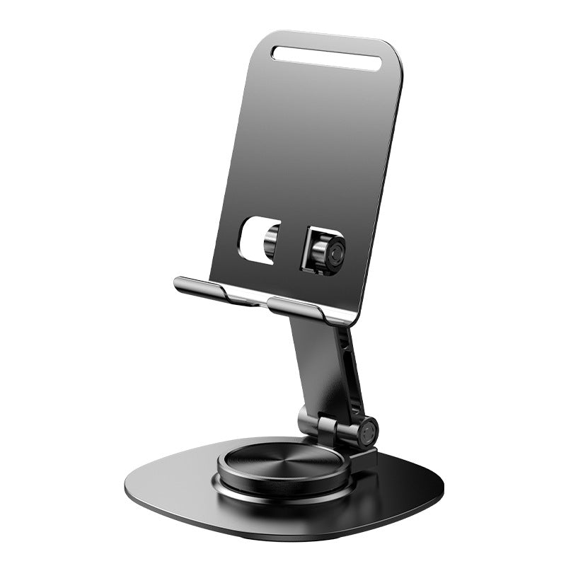 Folding metal rotating 360-degree mobile phone tablet computer stand multi-angle portable foldable desktop aluminum alloy bracket