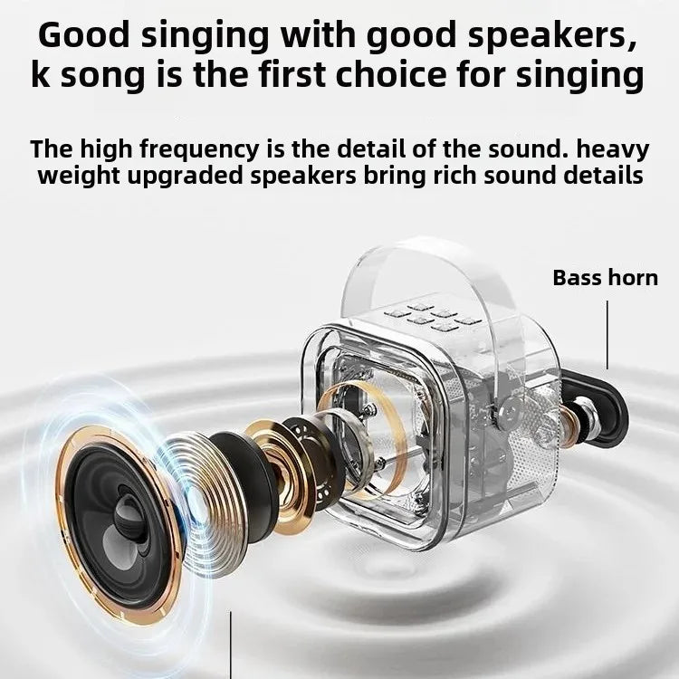Microphone audio integrated microphone karaoke gadget children Entertainment family KTV mobile phone wireless Bluetooth home singing