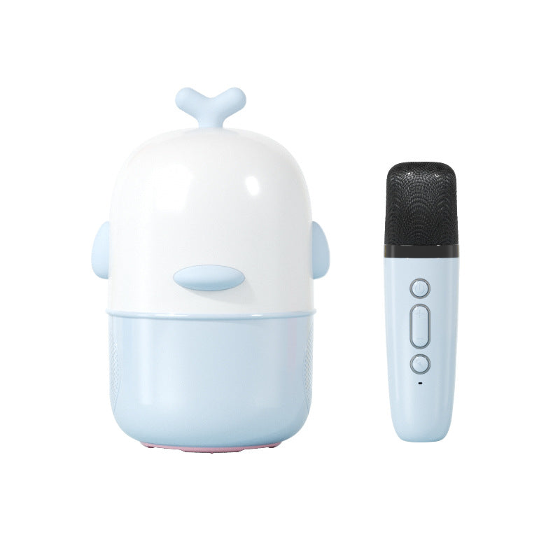 Small night lamp karaoke audio atmosphere microphone Bluetooth speaker all-in-one machine EXTRA BASS Wireless microphone