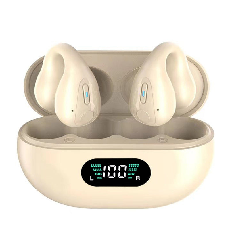 Cross-border Amazon Wireless Bluetooth headset ear-mounted private model sports noise-canceling headset large power clip-on headset