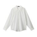 HeyHenry spring and autumn 2025 new loose Korean style loose long-sleeved shirt Women's thin slightly transparent smock top
