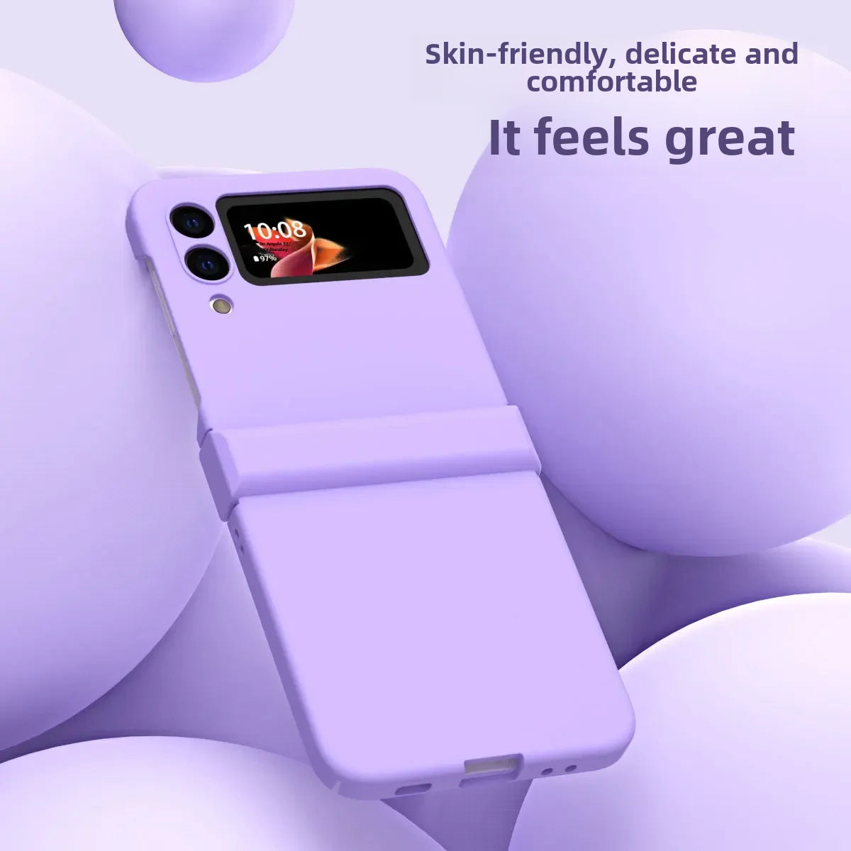 Applicable to Samsung ZFlip3 phone case foldable screen all-inclusive drop-resistant FLIP5g macaron protective case skin feeling ultra-thin