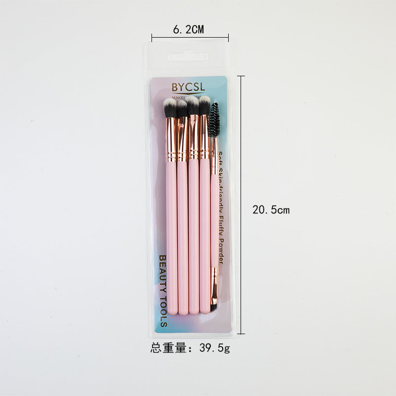 Cross-Border 16 pink makeup brushes suit rose gold makeup brush face powder foundation blush brush brow groomer makeup tools