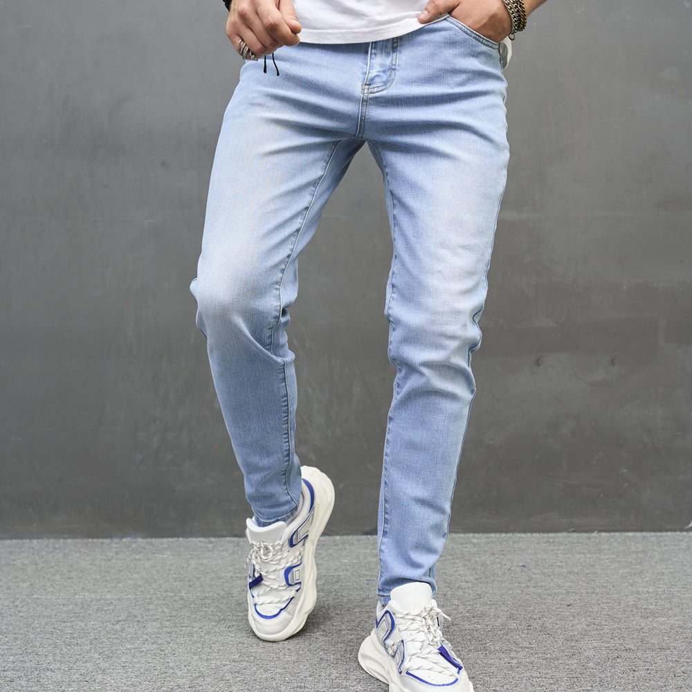 2023 cross-border new arrival men's jeans skinny cotton stretch men's jeans men's jeans