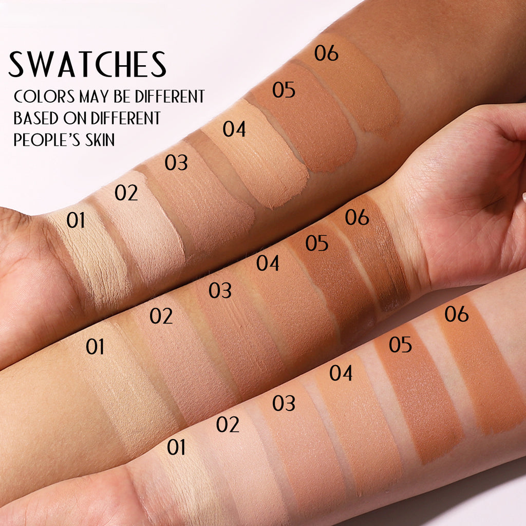 YOUNG VISION 6 Color Matte Liquid Foundation wheat color repair foundation cream