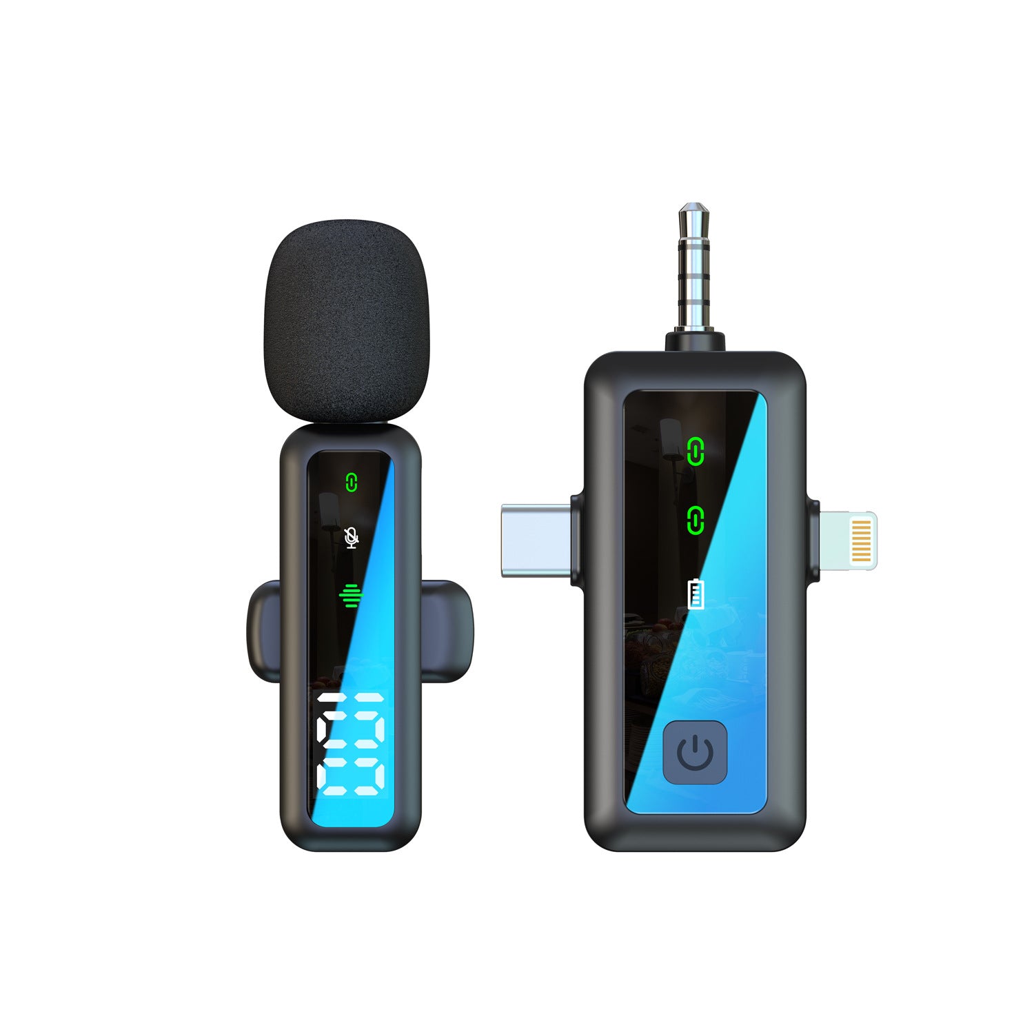 Wireless collar clip microphone new H65 three-in-one dual-microphone mobile phone computer live Bluetooth Mini radio microphone