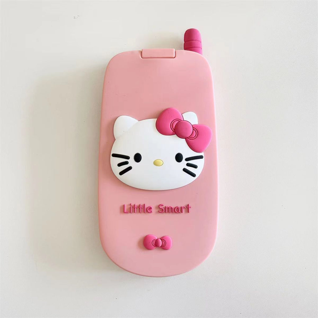 ins flip Hello Kitty cellular phone Apple 15 phone case iPhone14/13Promax mirror New 12 women