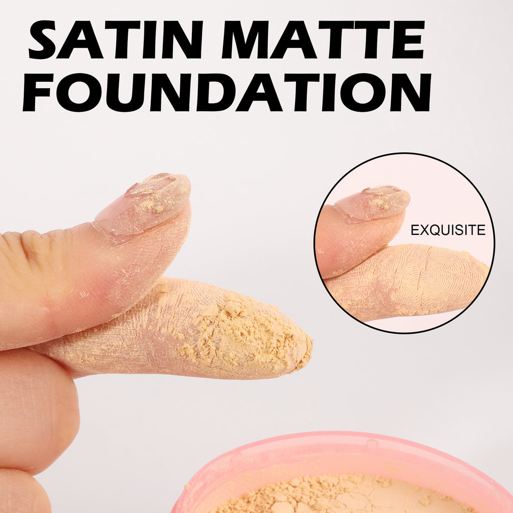 handaiyan cross-border finishing powder oil control powder long lasting smear-proof makeup waterproof matte concealing and setting face powder
