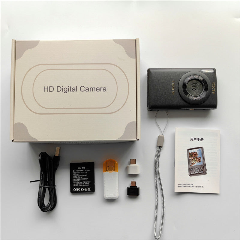 Cross-border new 64 million student music digital camera portable travel entry-level mirrorless camera vlog camera wholesale
