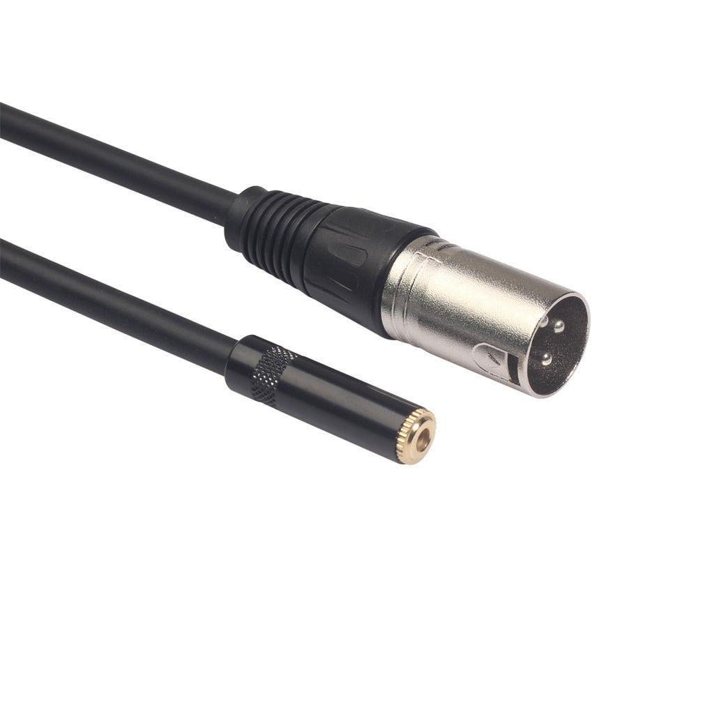 3.5 female to Cannon male microphone cord sound card microphone microphone audio cable connection condenser microphone 0.3m
