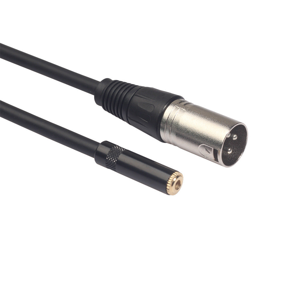 3.5 female to Cannon male microphone cord sound card microphone microphone audio cable connection condenser microphone 0.3m