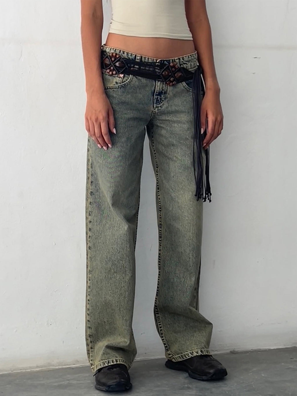 Exclusive for cross-border European and American ladies Denim Amazon AliExpress TEMU new women's straight jeans