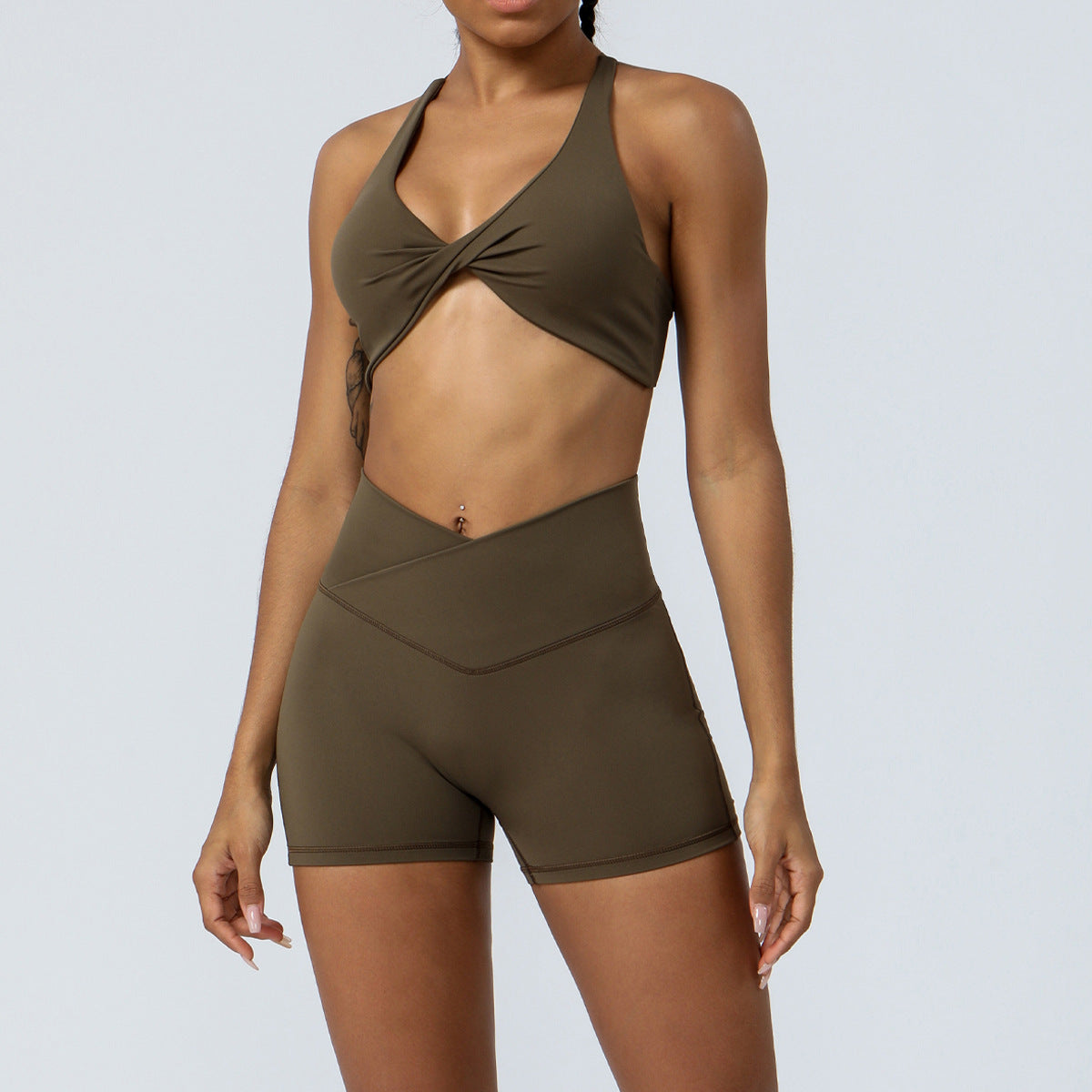 Cross-border European and American yoga clothes suit high waist hip lift running fitness clothes suit tight yoga exercise suit suit women