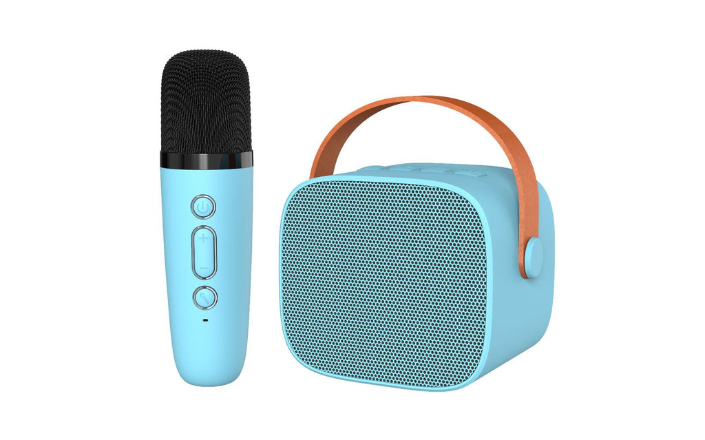 Mini Bluetooth speaker P2 wireless stereo KTV microphone microphone family outdoor portable karaoke audio