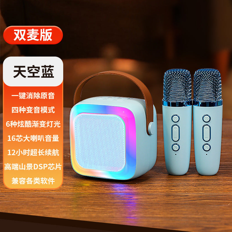 K12 PRO Bluetooth speaker wireless outdoor portable stereo colorful microphone integrated ktv microphone WeSing