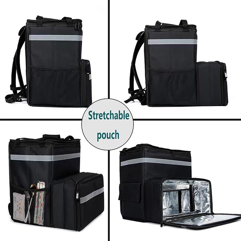 Exclusive for cross-border insulated take-out backpack rider meal delivery backpack pizza food delivery