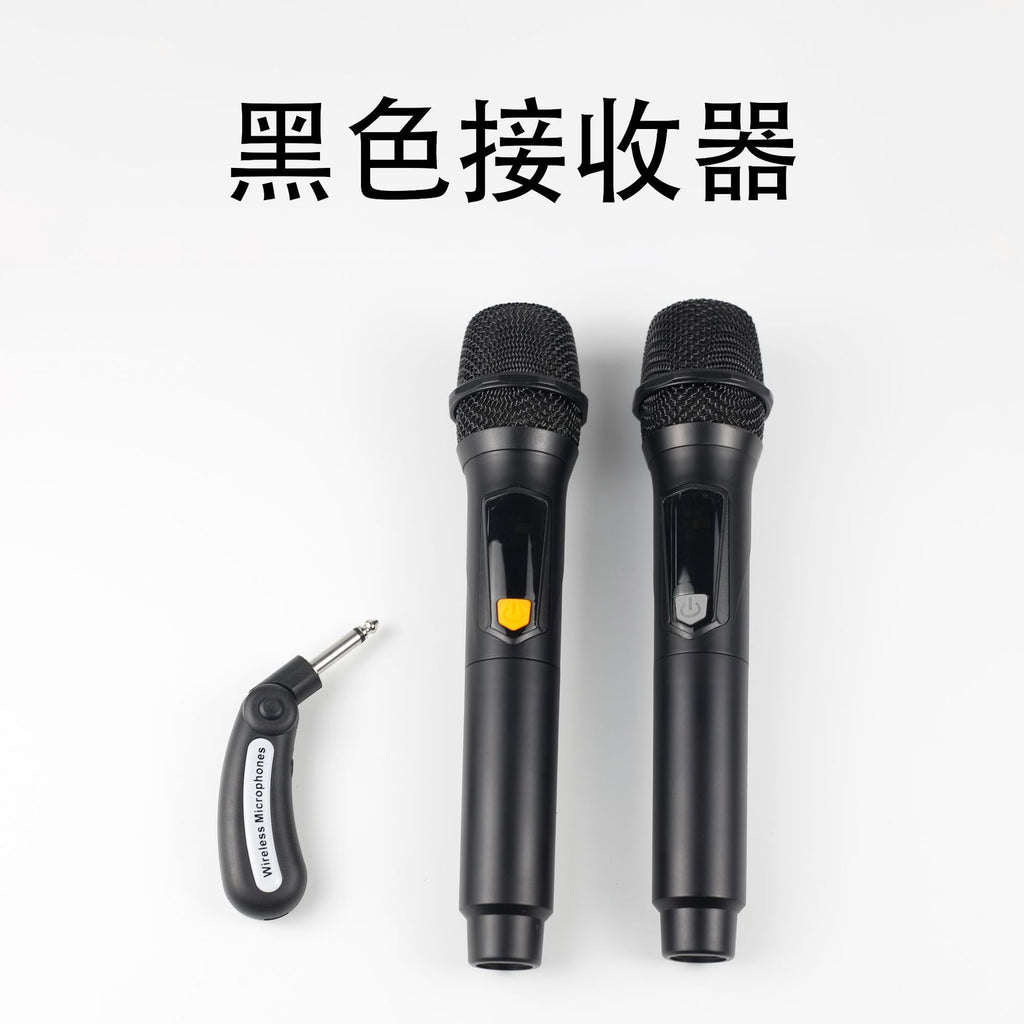 Wireless microphone U band one drag two moving ring handheld universal microphone audio home karaoke stage Live conference