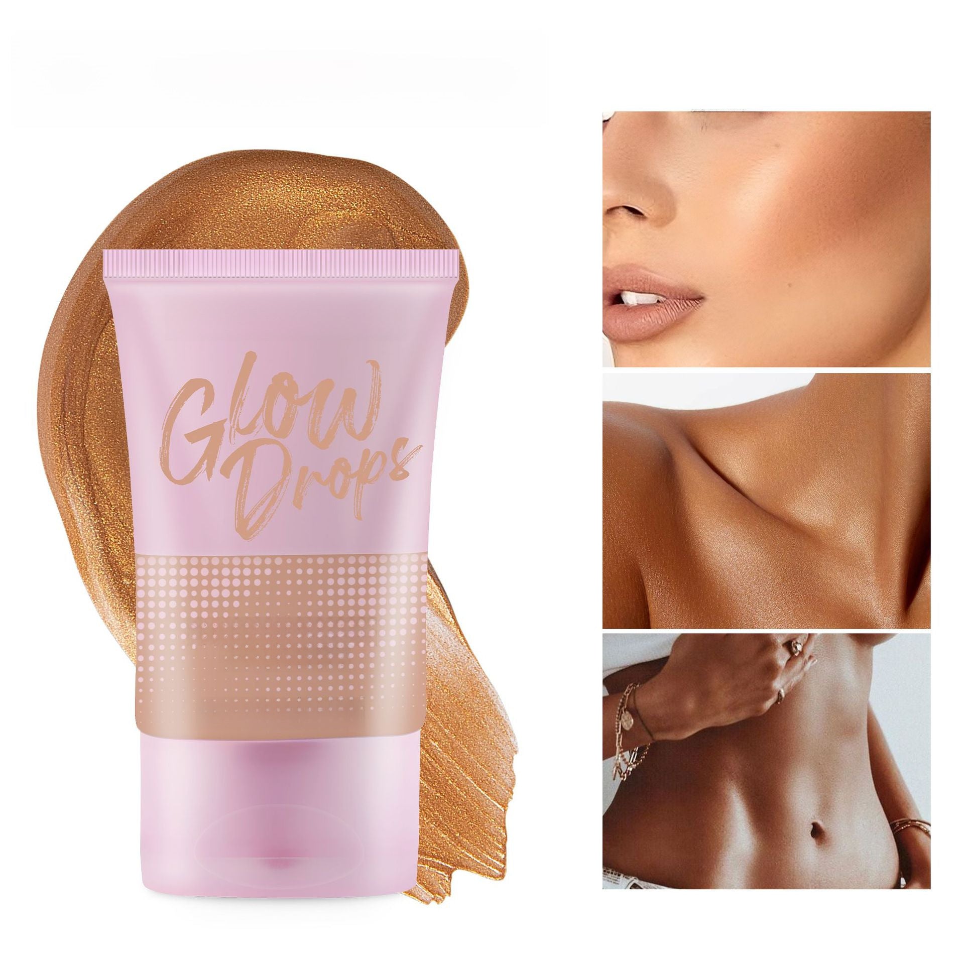 Cross-border sun tanning liquid foundation handaiyan wheat bronze concealer deep flesh color pearlescent gilding liquid foundation