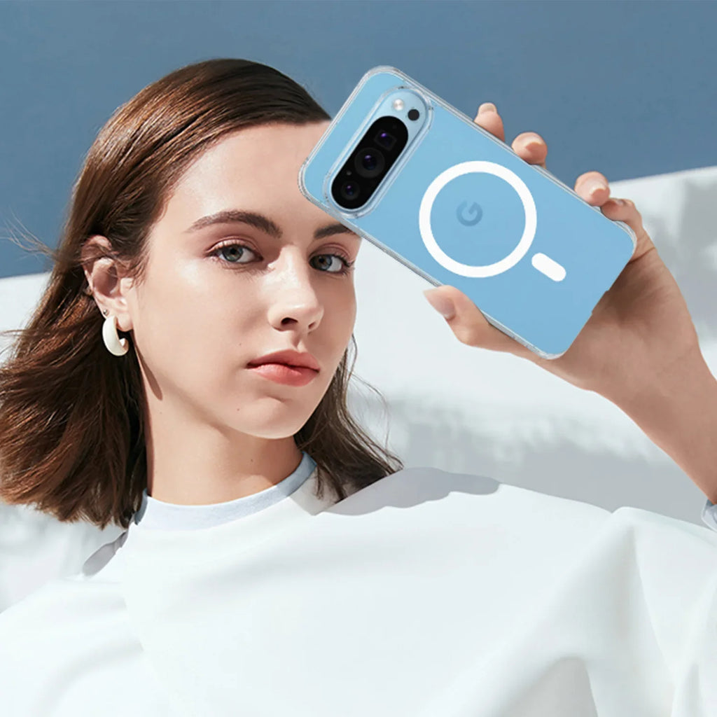 Applicable to Google Pixel 9 Pro XL transparent magnetic phone case magsafe wireless charger magnetic in stock