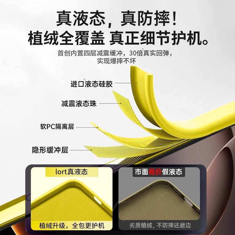 Magnetic animation pop-up window for Apple 16promax comes with AI button iPhone16 liquid silicone phone case