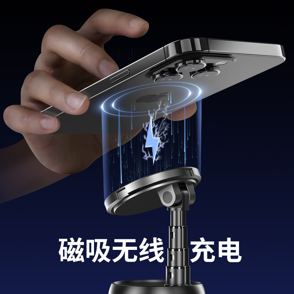 New 360 ° rotating intelligent AI face recognition tracking desktop shooting PTZ live shooting video photo