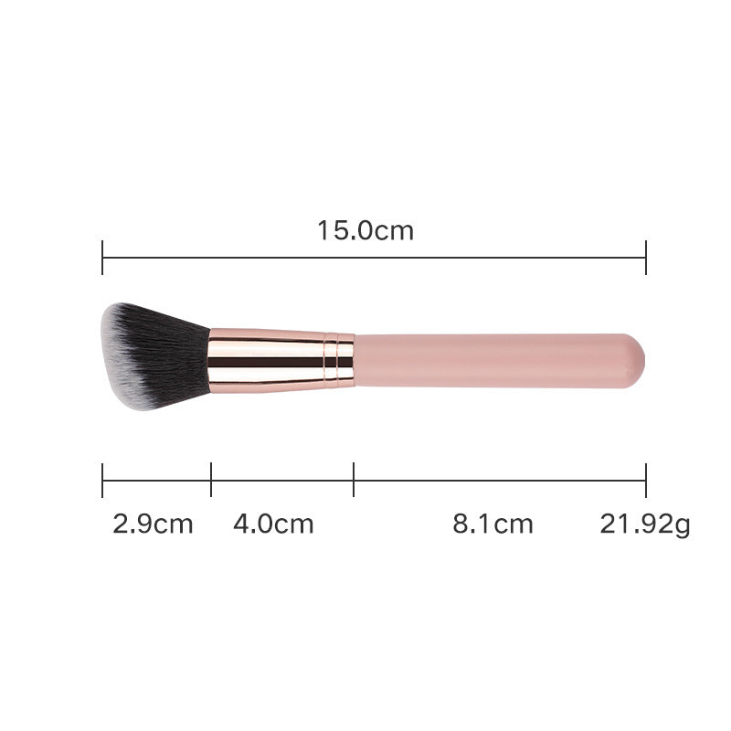 Cross-Border 16 pink makeup brushes suit rose gold makeup brush face powder foundation blush brush brow groomer makeup tools