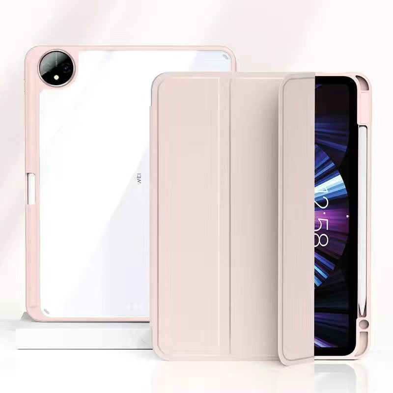Applicable to 23 Huawei matepad11 tablet PC protective case pro10.8 pen slot 10.4 tri-fold acrylic