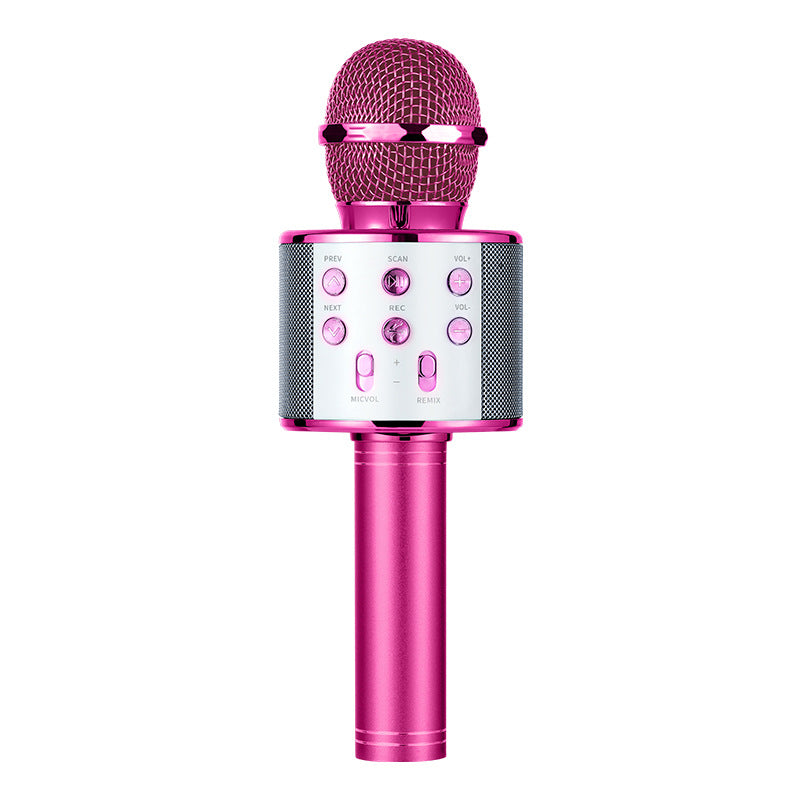ws858 mobile phone kge Bao family ktv wireless Bluetooth condenser microphone children kge microphone audio integrated