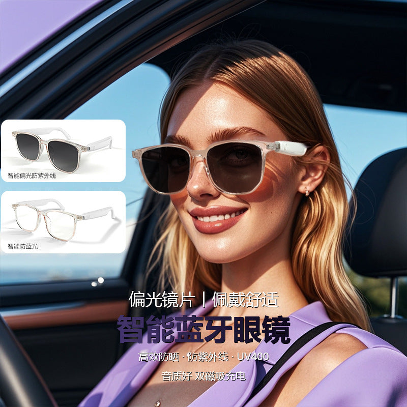 Smart Bluetooth Sunglasses – Polarised, Anti-Blue Light & Replaceable Lenses