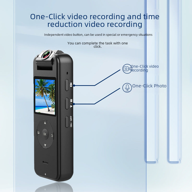 Outdoor 4K panoramic DV sports camera intelligent wireless listening infrared camera night vision HD law enforcement recorder