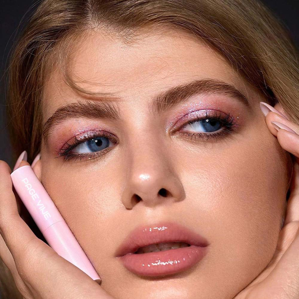 Cross-Border PAGE VINE hot crystal jelly highlight eye shadow stick super shiny multicolor eye shadow highlighter foreign trade