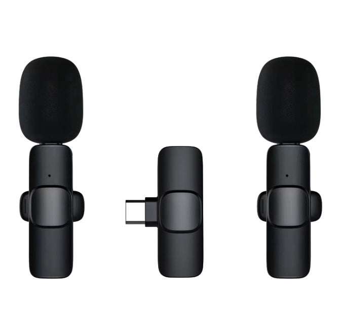 K1 wireless lavalier microphone mobile live streaming equipment New collar clip wireless mini microphone outdoor live broadcast