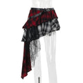 Fall CF24300 2024 New type hip skirt European and American style elegant hot girl slim fit irregular plaid skirt women