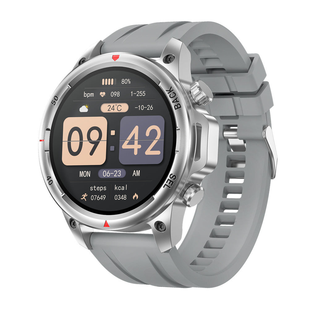New DK68 smart watch round screen with flashlight Bluetooth calling offline payment heart rate blood oxygen sports compass