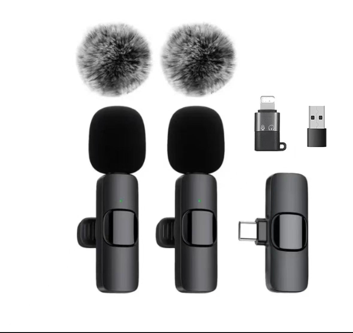 K1K9pro wireless lavalier microphone outdoor mobile live streaming microphone mini noise reduction collar clip microphone