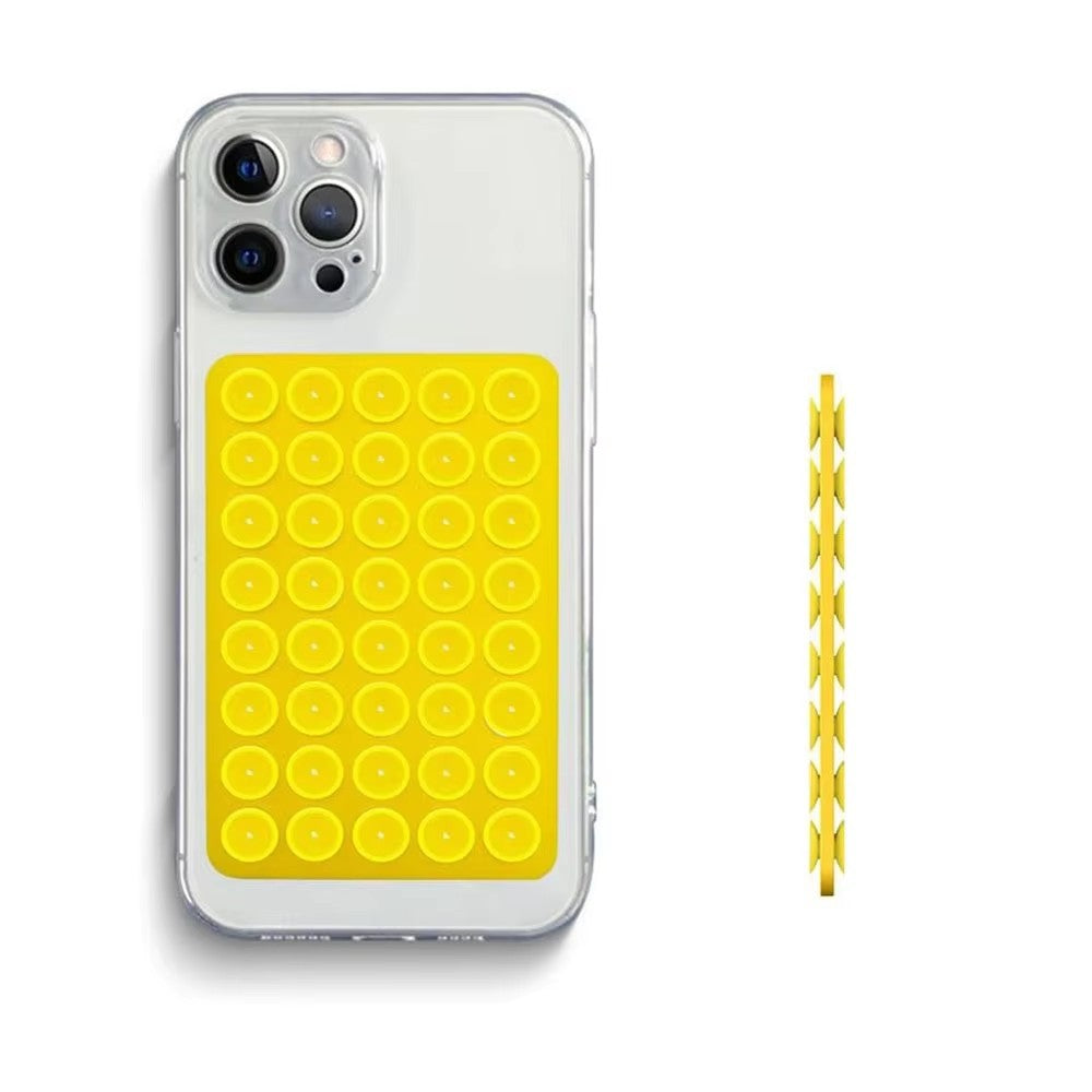 Cross-border factory wholesale mobile phone silica gel sucker 40 tablets double-sided sucker multi-functional square hot selling self-adhesive non-slip