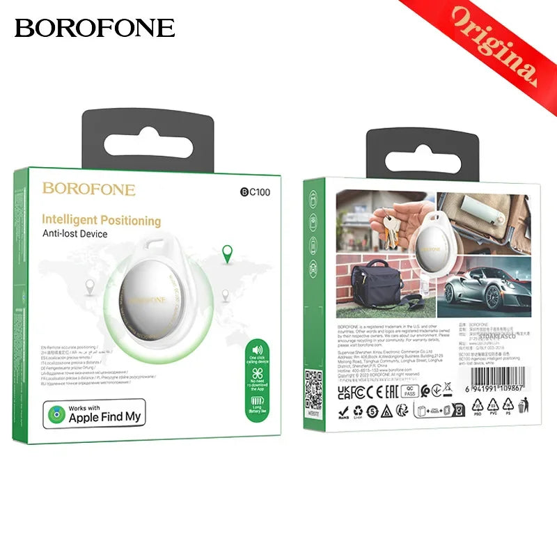 BOROFONE BC100 Smart Pet & Item Tracker – Anti-Loss Alarm for iPhone & iPad