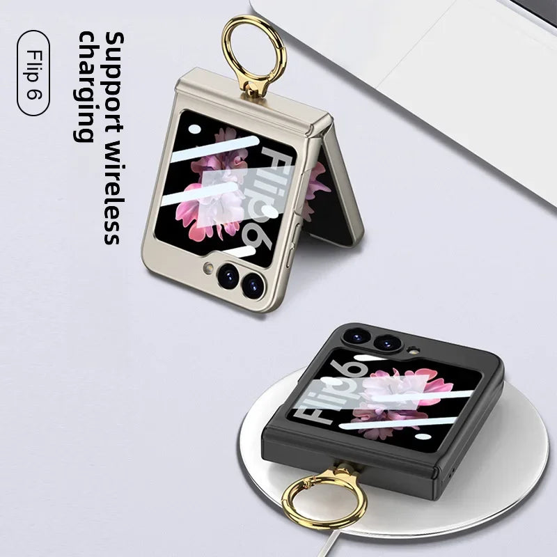 Samsung Galaxy Z Flip6 Case – Magnetic Ring, Drop-Resistant & Slim