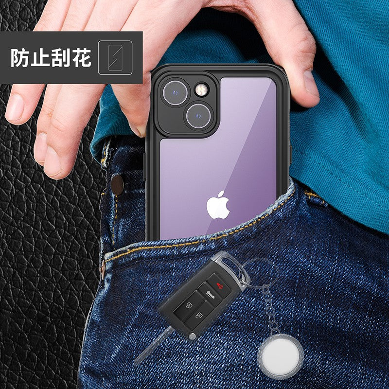 European and American applicable iPhone15 waterproof case mobile phone case all-inclusive sealed anti-fall dust snorkeling swimming outdoor sports