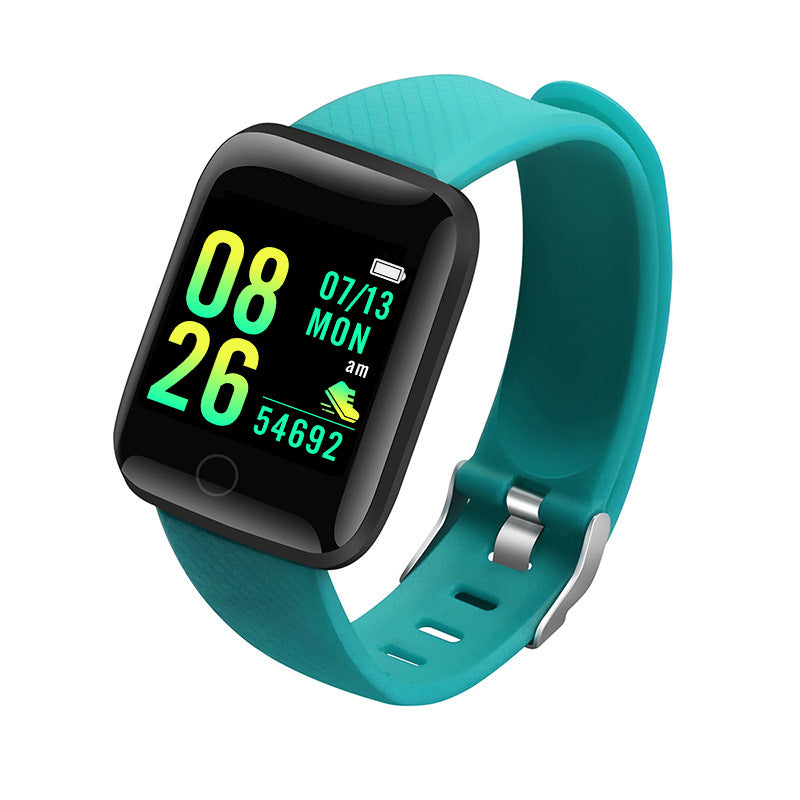 116Plus Smart Fitness Bracelet – Silent Alarm, Step Counter & Heart Rate