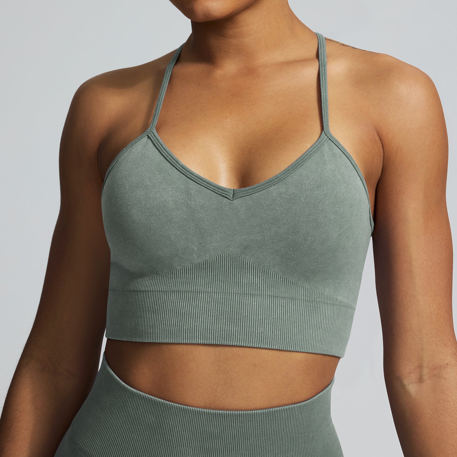 European and American Autumn Winter Tight Sports Set
